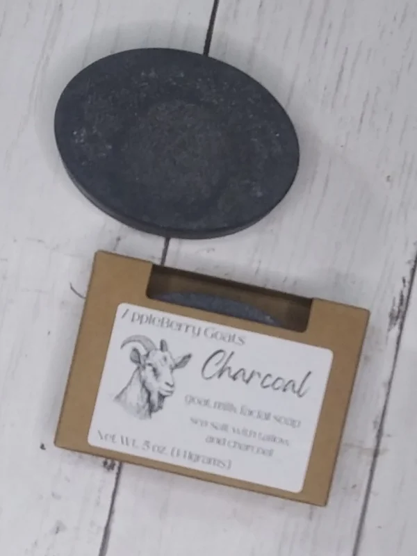 charcoal goat milk facial soap