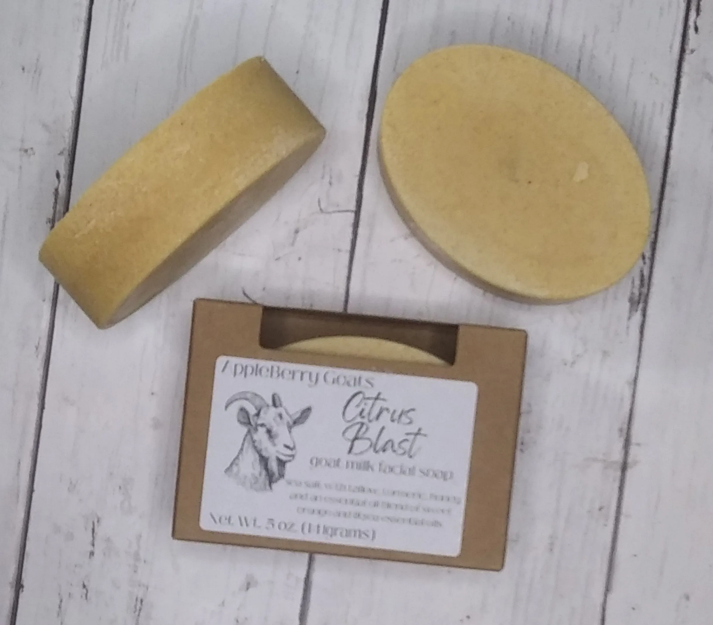 citrus blast goat milk face soap with tallow