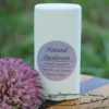 Aluminum-free Deodorant scented with lavender, patchouli and tea tree essential oils