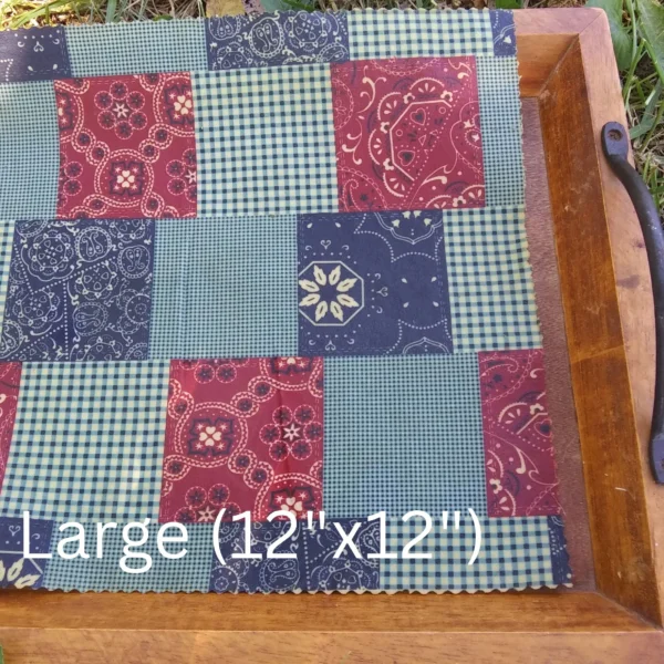 Bandana fabric large beeswax wrap