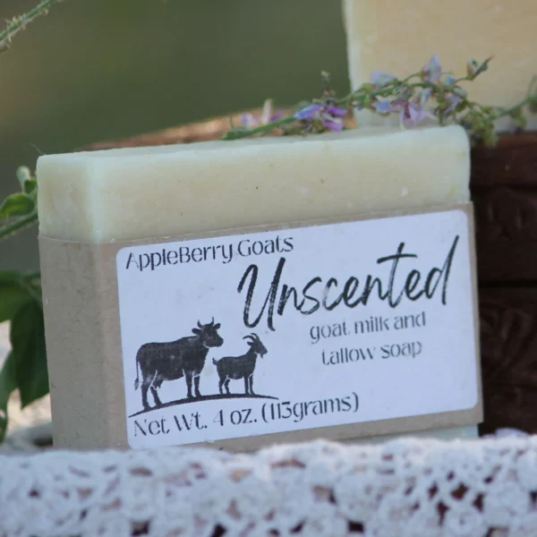 Unscented Tallow Goat Milk Soap